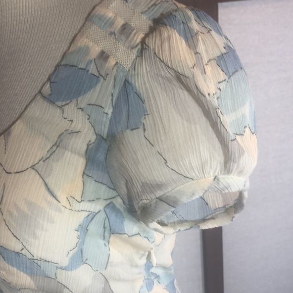 Moulinette Soeurs cap sleeve pastel dress size 0 Anthropology brand - Picture 6 of 16